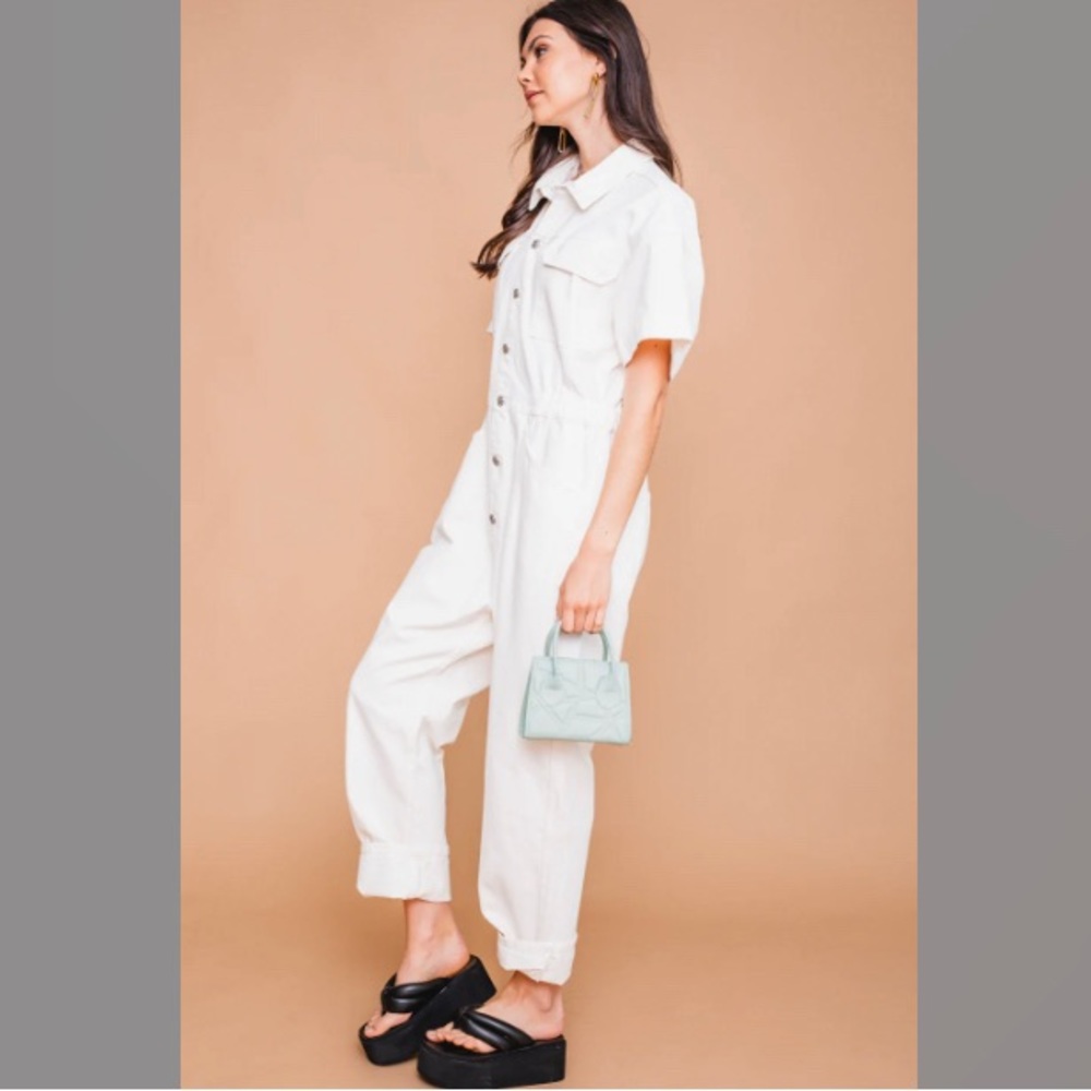 Free People Marci Denim Jumpsuit